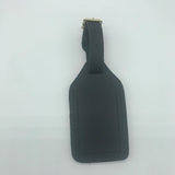 Luggage Tag Leather Black