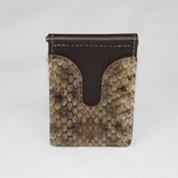 Rattle Snake Skin Deluxe Money Clip Front View