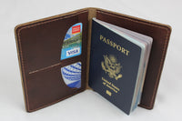 Horween Leather Passport Wallet - Red Brown
