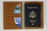 Horween Leather Passport Wallet - Open
