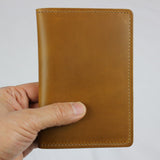 Horween Leather Passport Wallet - Closed