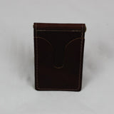Horween Leather Money Clip - Red Brown
